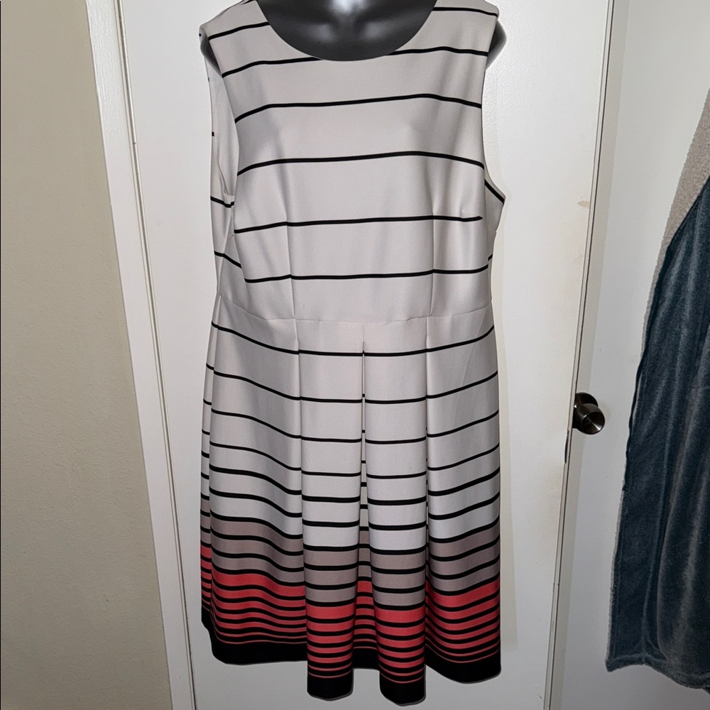 Lane Bryant Striped Midi Dress
